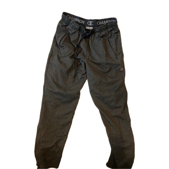 Champion Black Gray Sweatpants Mens L - Picture 1 of 3